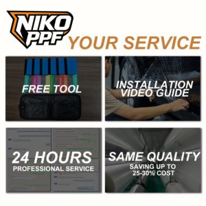 Film NIKO PET vert pomme pour voiture, vinyle adhésif 7,5 mil d'épaisseur, garantie 5 ans, rouleau complet, autocollants pour carrosserie - Product Image 6