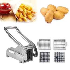 Edelstahl Fleisch chips Slicer Kartoffel schneider Kartoffel schneide maschine Home Küchengeräte Handbuch Pommes Frites Cutter