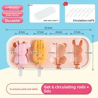 Moule à crème glacée en silicone de qualité alimentaire Machine à popsicle domestique Outil de broyeur de bâton de fromage à crème glacée fait maison