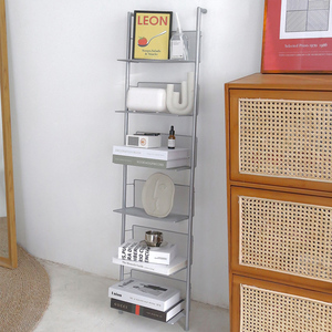 Estantería de Metal con escalera alta para el hogar, mueble de sala de estar moderno, estante de almacenamiento de pie abierto - Product Image 2
