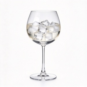 640ml Custom Logo Handmade Long Stem Lead Free Crystal Clear Balloon Cocktail Glasses, Large Copa <strong>Gin</strong> Tonic Wine Goblet for Bar - Product Image 5