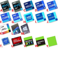 Autocollants d'identification 100 pièces/paquet pour processeurs Intel Core i9, i5, i7, i5 Evo de 13e génération pour ordinateurs portables et de bureau