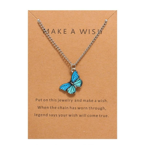 Gran oferta 2025, collar de cadena de eslabones de aleación chapada en oro de estilo bohemio, cadena de clavícula de mariposa elegante para mujer - Product Image 5