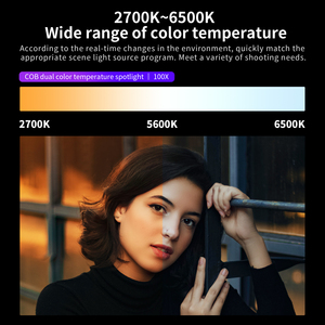Lumière de <span class=keywords><strong>studio</strong></span> LED COB Selens Slc4-100x <span class=keywords><strong>Apollo</strong></span> 100W 6500K pour la photographie et la vidéo professionnelles - Product Image 6