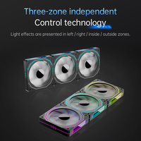 Untuk Kipas Casing PC G120 ARGB 4PIN/5V3PIN PWM 120mm Fluid Bearing 28 Chip LED 23dBA Kipas Pendingin Gaming Senyap