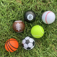 Ensemble de 6 balles de golf miniatures portables personnalisables YIHONG YHGB02, pour l'entraînement et la pratique, en plastique, caoutchouc et surlyn, dureté 80-90
