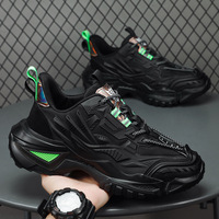 Chaussures de sport athlétiques pour hommes à semelle haute, noires, plates, à lacets, style pieds nus, antidérapantes, séchage rapide, anti-odeur, pour entraînement croisé