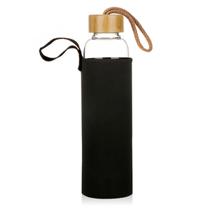 Usine <span class=keywords><strong>Elixir</strong></span> Bouteille D'eau pour Gemstone Guérison Rose Quartz Puce Pierre Verre Bouteille D'eau Bambou Couverture Cristal Bouteille D'eau - Product Image 6