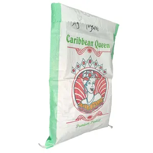 Customized Breathable Pp Woven Sack Bag Folding For Packing 25kg 50kg Charcoal