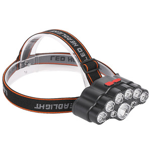 Linterna Frontal LED, 9 LED, Recargable, Impermeable, Portátil, para Pesca al Aire Libre - Product Image 2