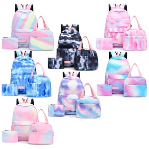 Vente chaude Étudiants Arc-En-Couleur Cartable Sacs À Lunch Ensemble De Mode Tie Dye Sac À Dos Mochilas Collège Femmes Imprimé Sac À Dos - Product Image 2