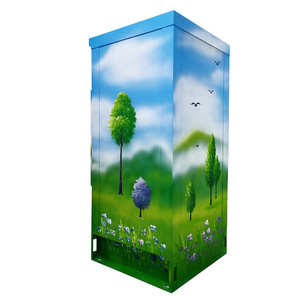 Armario de Almacenamiento Exterior Ecológico con Diseño Pintado a Mano para Parques y Espacios Verdes Urbanos - Product Image 2