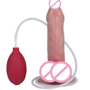 FAAK Dildo Realista con Prepucio y Función de Eyaculación, con Ventosa, Pene Artificial, Masturbador Femenino, Juguetes Sexuales para Mujeres, Plug Anal - Product Image 3