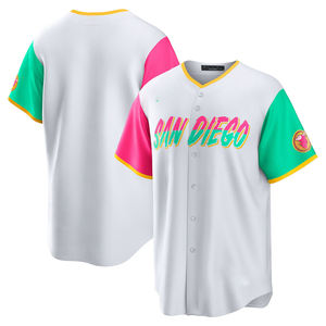 2025 Heren San Diego City Connect Jersey Honkbalshirts Op Maat Gestikte Geborduurde Uniformen Met Witte Logo 'S - Product Image 3