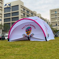 Auvent publicitaire gonflable de 20 pieds ensemble de tentes pour événements chapiteau étanche à l'air 4x4m 5x5m 6x6m 7x7m tailles comprenant des accessoires
