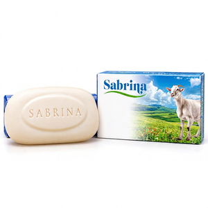 Sabrina Goat <b>Milk</b> Bar Soap Solid Moisturizing Face and Body Toilet Soap 90g 3.1oz All Skin Types - Product Image 1