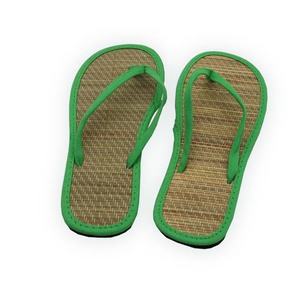 Düz Rattan terlik kadın ve erkek slaytlar terlik yaz saman örgülü sandalet terlik kapalı açık - Product Image 5
