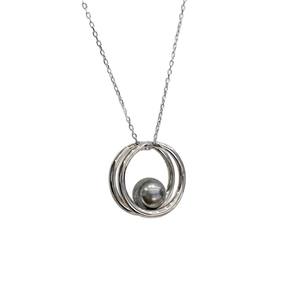 Pendentif circulaire vide en argent S925 pour accessoires de perles DIY, perles de 8 à 11 mm pour composants de bijoux - Product Image 5