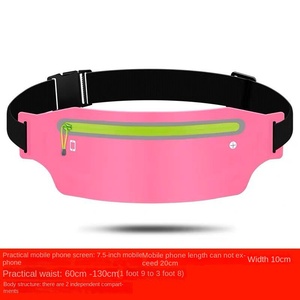 Riñonera deportiva de nailon ultrafina para hombre y mujer, cinturón de maratón impermeable multifuncional para correr, marco externo para teléfono móvil - Product Image 2