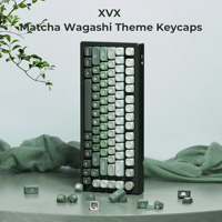 XVX Keycaps – Kit de touches PBT à sublimation vert dégradé, 132 touches, personnalisé pour clavier mécanique, mignon