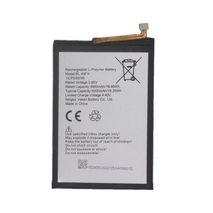 แบตเตอรี่ทดแทน BL-49FX 5000mAh สำหรับ Infinix Hot 8 Hot 9 Note 7 Lite CE RoHS ขายส่งจำนวนมาก ความจุสูง - Product Image 3