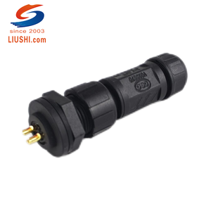 M12 電気ワイヤー <span class=keywords><strong>3</strong></span> ピン IP67 防水密閉型ネジ式電源プラグ パネルコネクタ 自動車用アダプター - Product Image 2