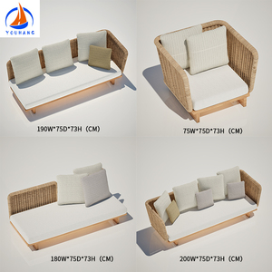 Prix usine meubles de <span class=keywords><strong>jardin</strong></span> canapés extérieur patio <span class=keywords><strong>jardin</strong></span> ensembles club chaise canapé en bois teck canapé - Product Image 4