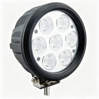 Nouvelle lampe de travail LED ronde de 6 pouces 70W, étanche IP68, 12-48V, 5040lm, lampe auxiliaire de conduite pour voiture tout-terrain, camion, chariot élévateur, machinerie