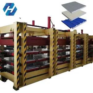 Panel ruang dingin pu jalur produksi panel sandwich eps jalur produksi mesin bahan bangunan