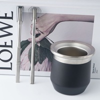 Bombilla en acier inoxydable 304 de qualité alimentaire, paille filtrante pour Yerba Mate, logo personnalisé pour tasse de Mate