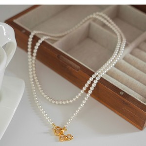 Collar Largo <span class=keywords><strong>de</strong></span> Dos Hilos con Perlas <span class=keywords><strong>de</strong></span> Cristal, Estilo Retro Francés, Minimalista, para <span class=keywords><strong>Mujer</strong></span>, Elegante, Versátil, <span class=keywords><strong>Cadena</strong></span> para Suéter Vintage - Product Image 2