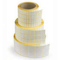Étiquette adhésive 40X22Mm 50x25Mm 58x39Mm Étiquettes thermiques de transfert de fabricant de papier