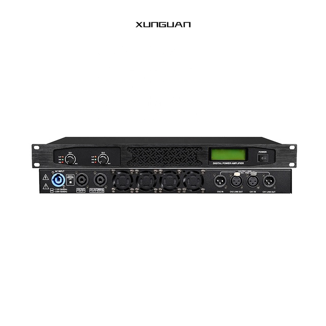 A-2350/ A-2750 Professional Class-D 1U Dual Channels Digital Power Amplifier 2*350W/750W