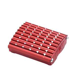 Couvercle de pédale de frein en alliage d'aluminium, plaque antidérapante rouge pour mise à niveau de moto, ajustement universel - Product Image 1