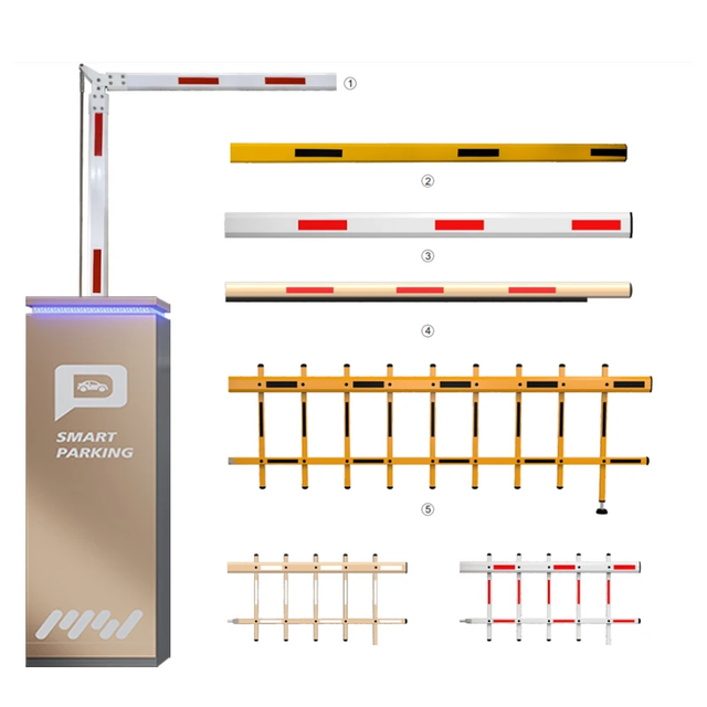 High Speed Rfid Boom Barrier Gate Automatic DC Motor Remote Control Roadway Safety Adjustable Electronic Car Parking Barrier