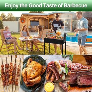 Barbecue Rotatif Automatique en Acier Inoxydable de Haute Qualité, Style Moderne, pour Porc, Mouton, Viande, Kebab et Barbecue au Charbon de Bois - Product Image 5
