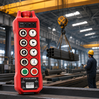 Control remoto industrial para grúas serie UK con interruptor de llave oculto y parada de emergencia de transmisión multiparalela