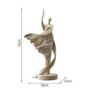 Scultura in Resina <span class=keywords><strong>di</strong></span> Ragazza, <span class=keywords><strong>Arte</strong></span> Decorativa per Casa, Ornamento Astratto per Soggiorno, Accessori per Ufficio e Casa, Regalo - Product Image 3