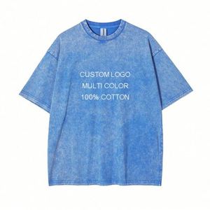 Design Wholesale Men's T-<b>shirts</b> Plain Heavyweight Cotton Acid Washed T <b>Shirt</b> Custom Logo Oversized T <b>Shirt</b> Men - Product Image 6