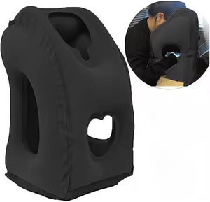 Aufblasbares Reise kissen Flugzeug-Nacken kissen Unterstützt bequem den Kopf und das Kinn des Zuges, die einen Nickerchen-Tisch nehmen - Product Image 3