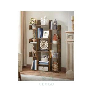 Librería Moderna de Bambú Moso Ecológica de Alta Calidad con Forma de Árbol, con 13 Estantes de Almacenamiento y Esquinas Redondeadas para Sala de Estar - Product Image 3