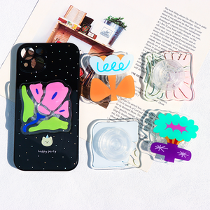 Biểu Tượng Tùy Chỉnh Điện Thoại Di Động Grip Chủ Nhà Máy Được Thiết Kế Acrylic Nhựa Poppings Điện Thoại Ổ Cắm Nhựa Thủ Công Mỹ Nghệ - Product Image 4
