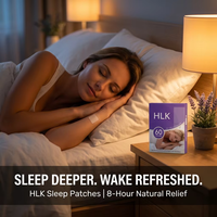 HLK Patchs Apaisants Citron & Lavande à Libération Prolongée 8 Heures, 30 Unités, Sans Danger pour la Peau, Durée de Conservation 2 Ans, Autocollants de Sommeil pour Hommes et Femmes, Sommeil Profond