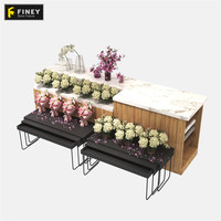 Rak Display Toko Bunga, Dekorasi Interior Toko Bunga Disesuaikan Rak Pajangan Furnitur