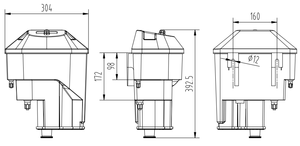 Lumière LED PLTU700-0-B 100 Ntu Turbidimètre pour la mesure de la turbidité dans l'eau potable - Product Image 4