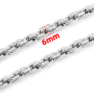 Stainless Steel Intricate Backbone <b>Chain</b> | Fade-Resistant Waterproof Hypoallergenic <b>Rope</b> <b>Chain</b> for Men's DIY Jewelry by Meter - Product Image 4
