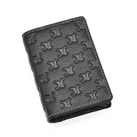 Dompet Pria Kulit Asli Buatan Tangan Berkualitas Tinggi, Model Clutch Mini, Logo Embos, Resleting Pendek, Trendi Terbaru