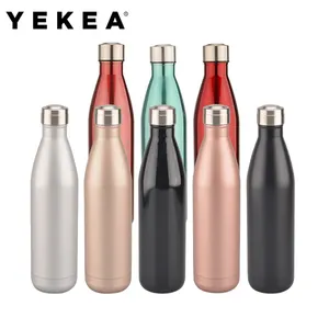 Wholesale 350/500/750/1000ML Double Wall Stainless Steel Vacuum Flask/Thermo/Portable vacuum insulated bottle/Bullet type