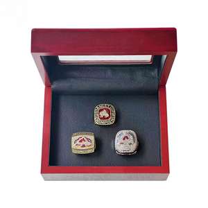 Bagues de championnat de la LNH Colorado Avalanche 1996 2001 <span class=keywords><strong>2022</strong></span>, bague de champion de la Coupe Stanley de hockey officielle personnalisée, boîte de présentation en <span class=keywords><strong>bois</strong></span> - Product Image 2