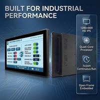 Vente en gros d'écran tactile industriel capacitif IPS 10,1 pouces avec cadre ouvert, moniteur PC avec support VESA personnalisé OEM